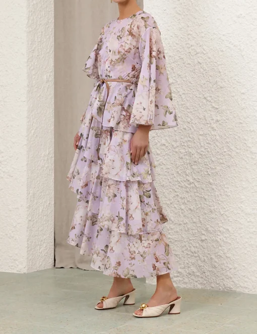 Acacia Asymmetric Midi Dress