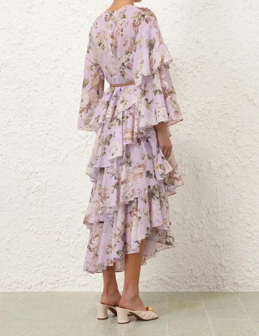 Acacia Asymmetric Midi Dress