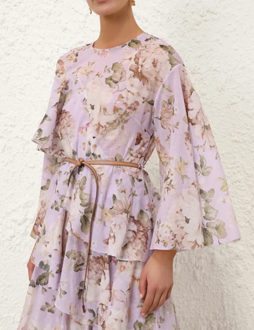 Acacia Asymmetric Midi Dress
