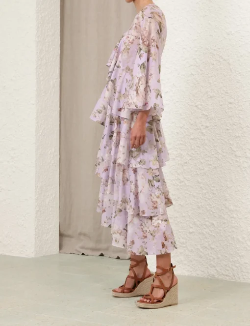 Acacia Asymmetric Midi Dress