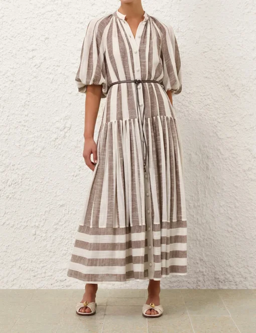 Acacia Blouson Shirt Dress