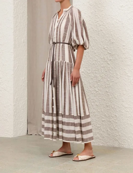 Acacia Blouson Shirt Dress