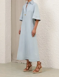 Acacia Denim Midi Dress