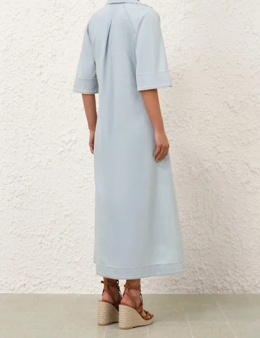 Acacia Denim Midi Dress