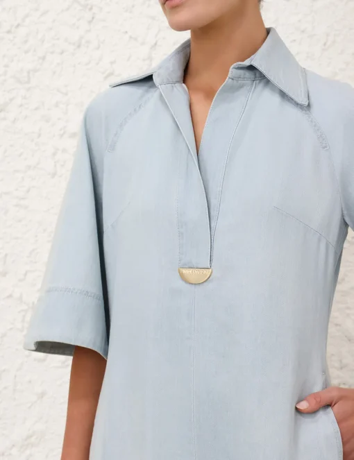 Acacia Denim Midi Dress