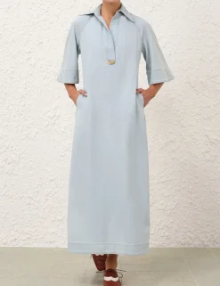 Acacia Denim Midi Dress
