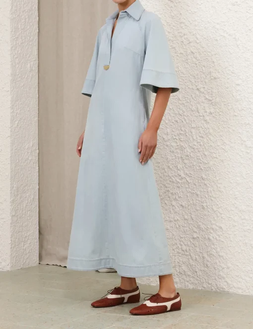 Acacia Denim Midi Dress