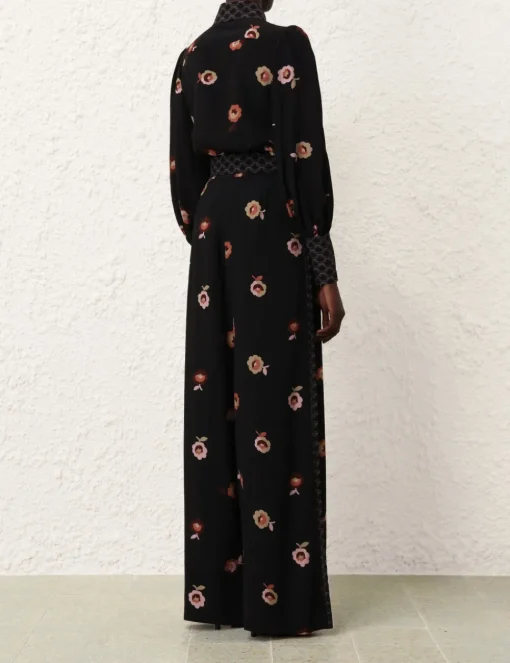 Belted Wide Leg Pant