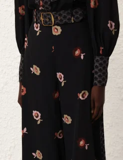 Belted Wide Leg Pant