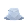 Chevron Denim Long Brim Hat
