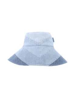Chevron Denim Long Brim Hat