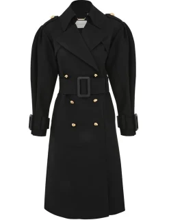 Crush Barrel Trench Coat