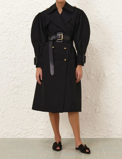 Crush Barrel Trench Coat