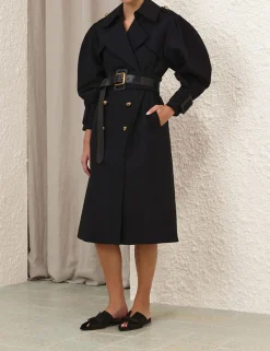 Crush Barrel Trench Coat