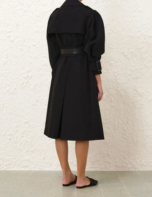 Crush Barrel Trench Coat