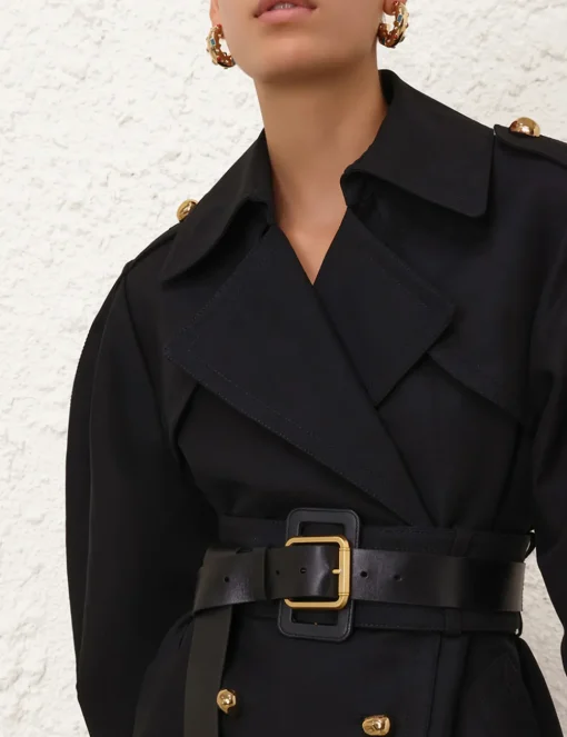 Crush Barrel Trench Coat