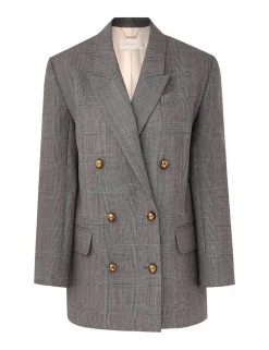 Crush Check Oversized Jacket