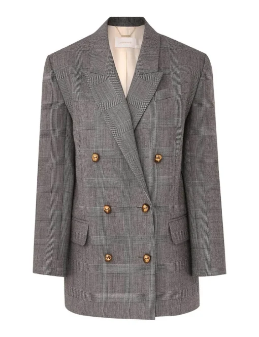 Crush Check Oversized Jacket