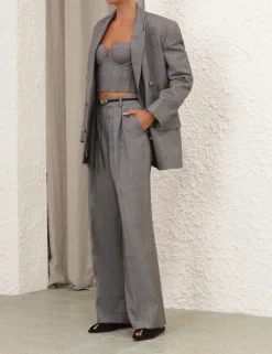 Crush Check Oversized Jacket