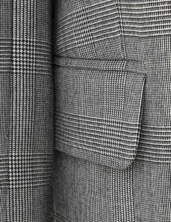 Crush Check Oversized Jacket