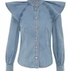 Crush Denim Blouse