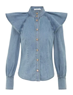Crush Denim Blouse