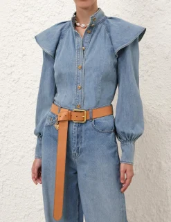 Crush Denim Blouse
