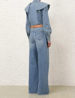 Crush Denim Blouse
