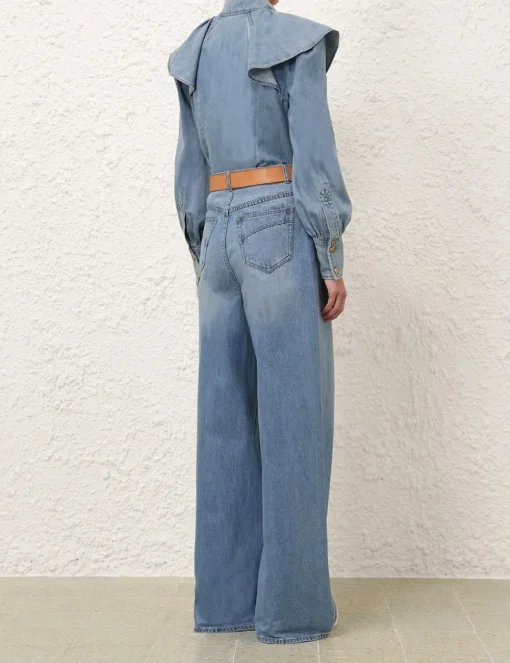 Crush Denim Blouse