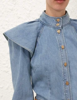 Crush Denim Blouse