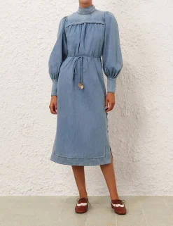 Crush Denim Midi Dress