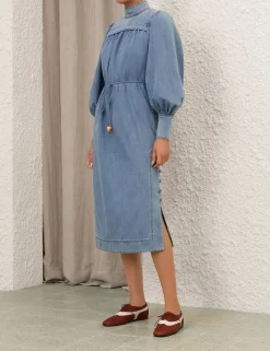 Crush Denim Midi Dress