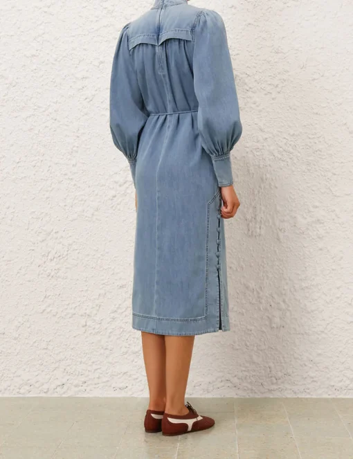 Crush Denim Midi Dress