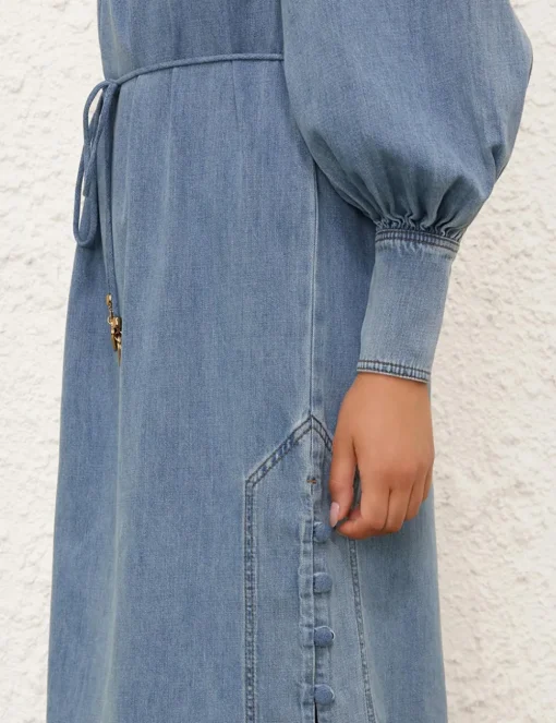 Crush Denim Midi Dress