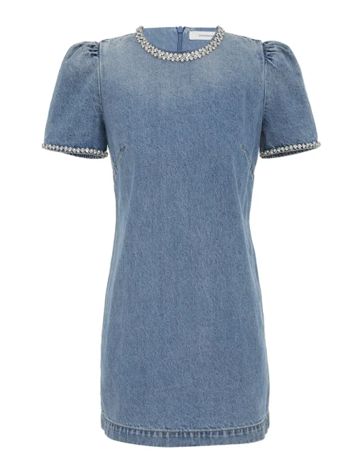 Crush Embellished Denim Dress