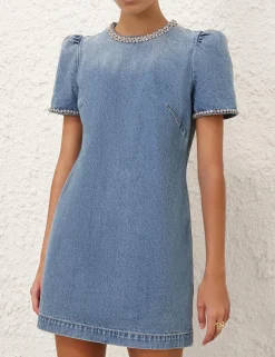 Crush Embellished Denim Dress