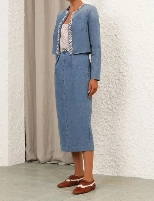 Crush Embellished Denim Jacket