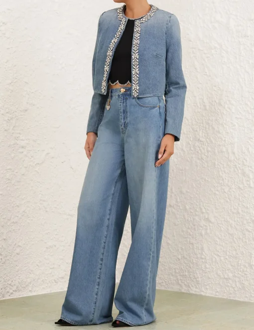 Crush Embellished Denim Jacket