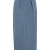 Crush Embellished Denim Skirt
