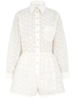 Crush Embroidered Playsuit