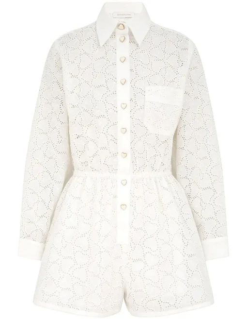 Crush Embroidered Playsuit