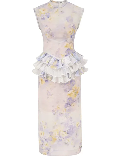 Crush Frill Midi Dress