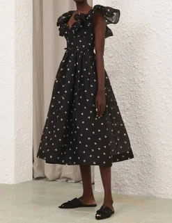 Crush Frilled Midi Dress