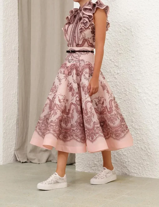 Crush Frilled Fitted Blouse