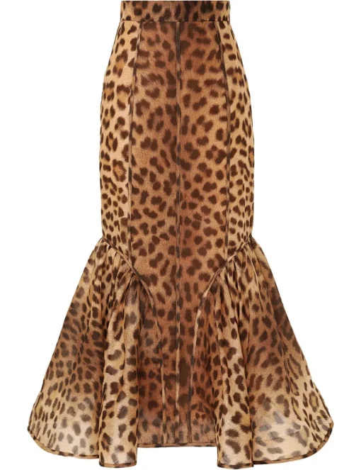 Crush Panelled Pencil Skirt