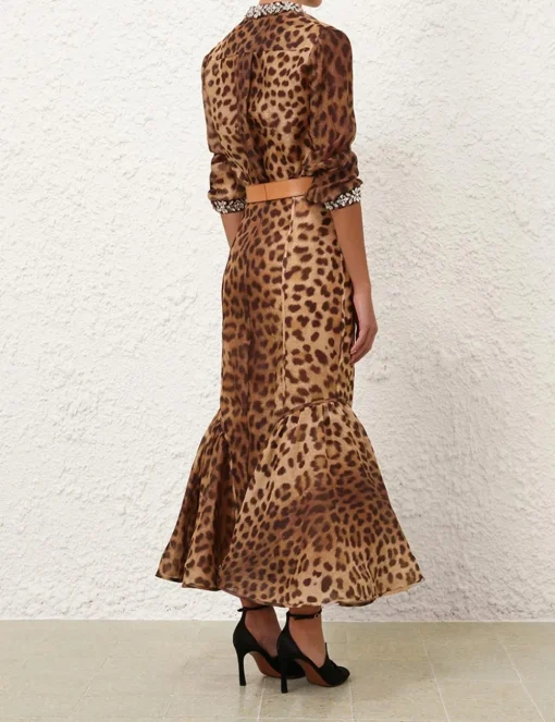 Crush Panelled Pencil Skirt
