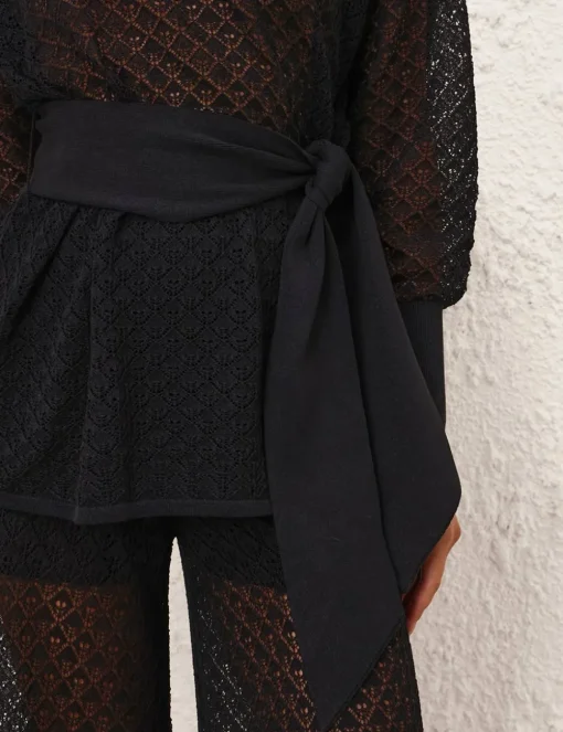Crush Pointelle Batwing Top