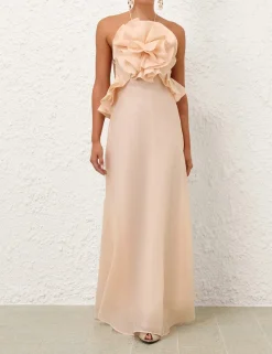 Crush Ruffle Halter Maxi Dress