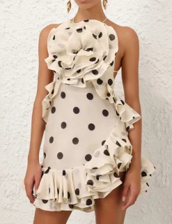 Crush Ruffle Halter Mini Dress