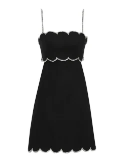 Crush Scalloped Mini Dress